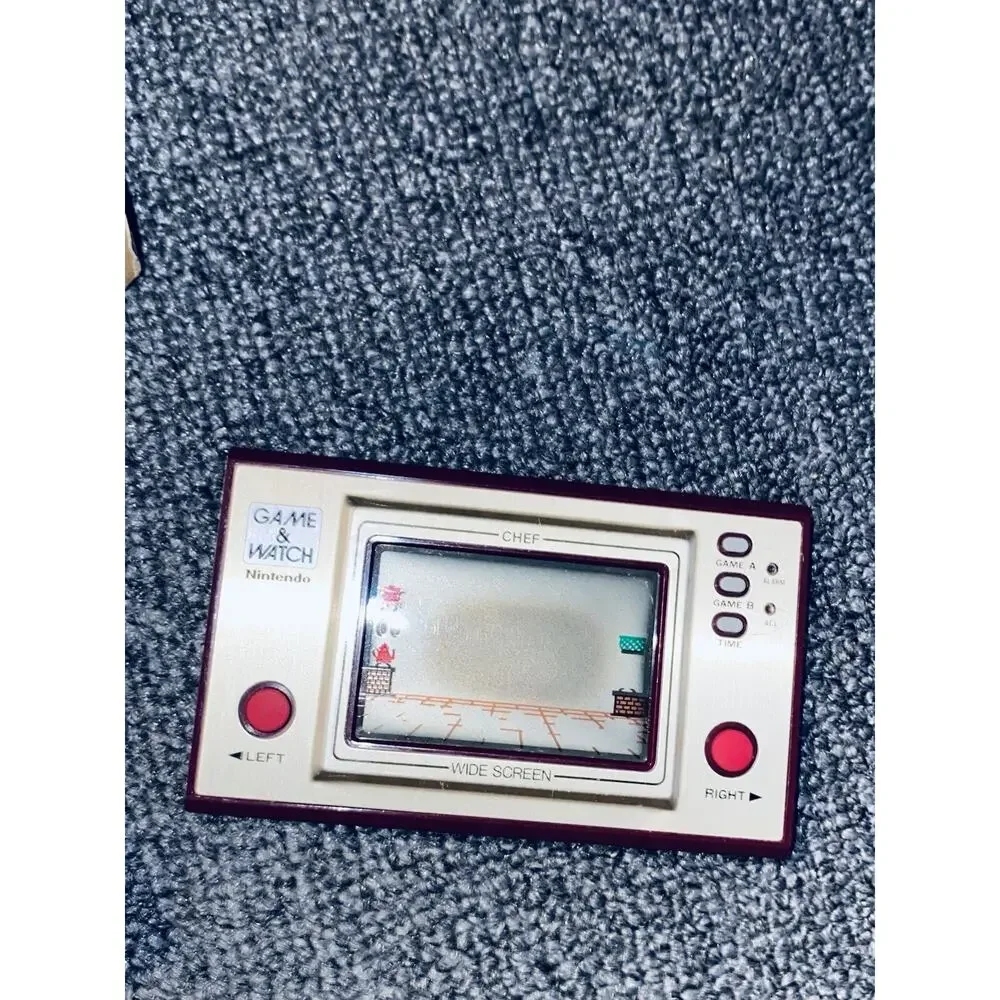 Nintendo GAME & WATCH Chef Handheld Console Retro 1981 Electronic Vintage Box